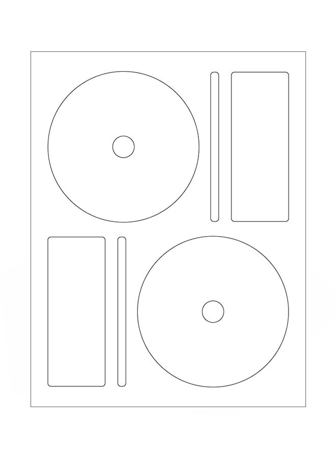 Next Day Labels 1250-Piece Memorex CD Or DVD Label White - Image 1