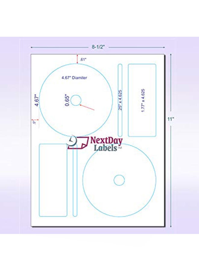 1250-Piece Memorex CD Or DVD Label White - v1552935735/N21901307A_2