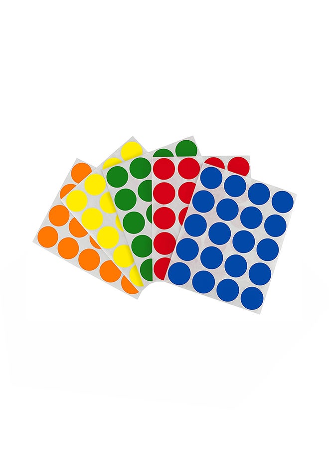 ChromaLabel 1200-Piece Dot Color-Coding Label Multicolour - Image 1