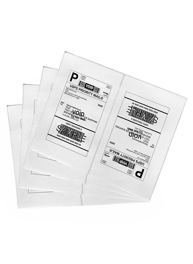 Immuson 200-Piece Shipping Labels With Rounded Corner White - Image 1