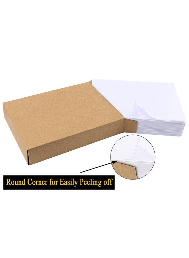 Immuson 200-Piece Shipping Labels With Rounded Corner White - Image 3