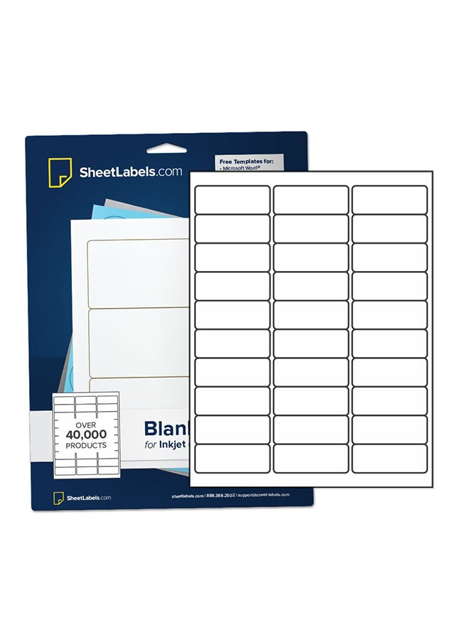 Sheet Labels 750-Piece Mailing Address Label White - Image 1