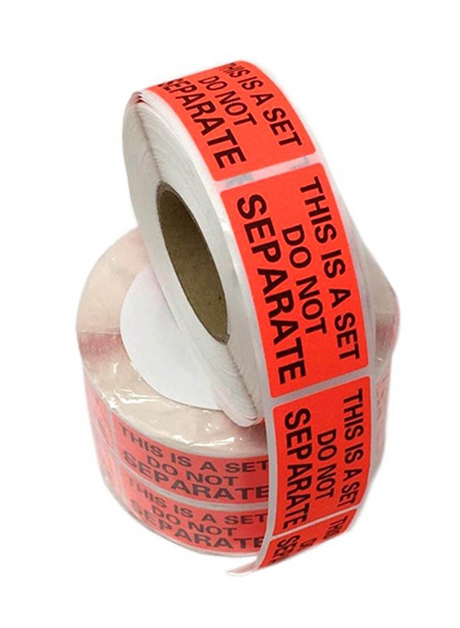 Shop4Mailers Pack Of 12 Roll Do Not Separate Label Red - Image 1