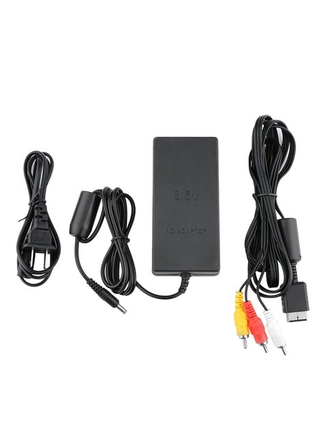 Authentic OEM Sony PS2 Playstation 2 Slim 8.5V Power Supply Cord & AC AV Video e