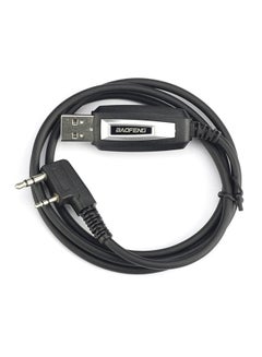 Programming Cable USB Cable Kit for Baofeng GT-3 GT-3TP UV-5R UV-5RTP GT-5 Black