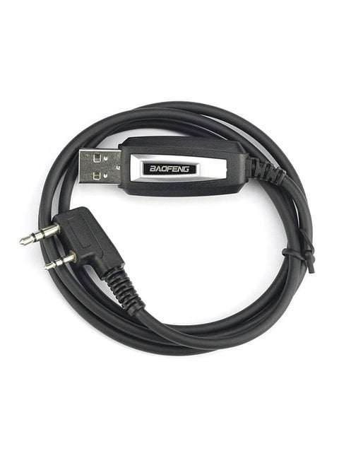Programming Cable USB Cable Kit for Baofeng GT-3 GT-3TP UV-5R UV-5RTP GT-5 Black
