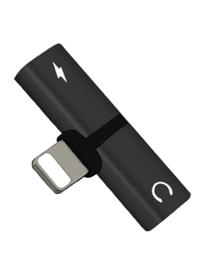 Generic - Dual Lightning Adapter Connector USB Charger Black - Image 1