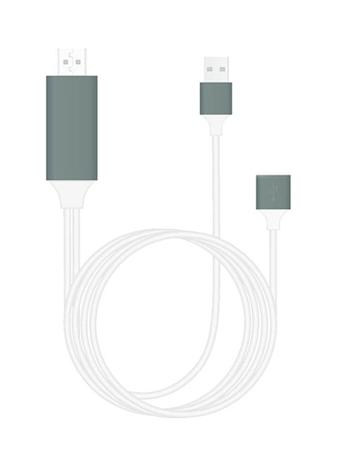 1080P MHL Micro USB MHL To HDMI Cable Adapter Cable For Android For Type-C White