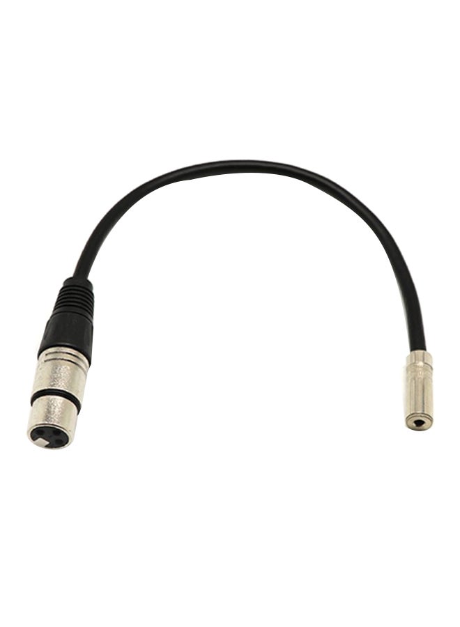 Generic Xlr 3.5 Audio Line Cable Xlr Male 3.5  Female Audio Line Cord Extension Cord Black 