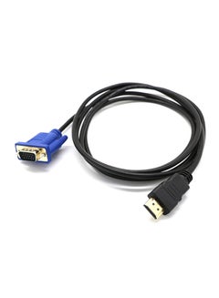 Generic HDMI To VGA D-SUB Male Video Adapter Cable Lead For HDTV PC Computer Monitor Black 