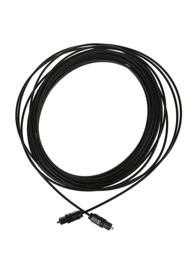 Practical 6 Feet Premium Digital Audio Optical Optic Fiber Cable Toslink SPDIF Black