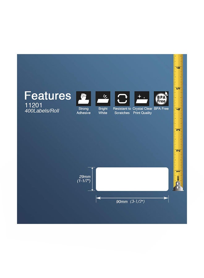 BETCKEY 6-Piece Compatible Address Label White - Image 2