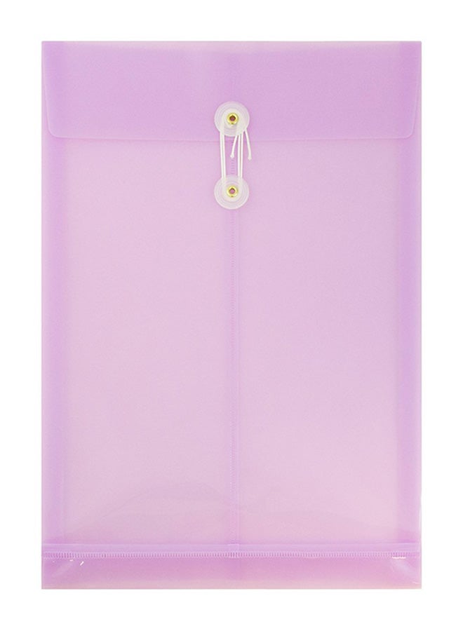 جام بايبر مجموعة مغلفات مكونة من 12 قطعة بزر وشريط ربط للإغلاق وردي - Image 1