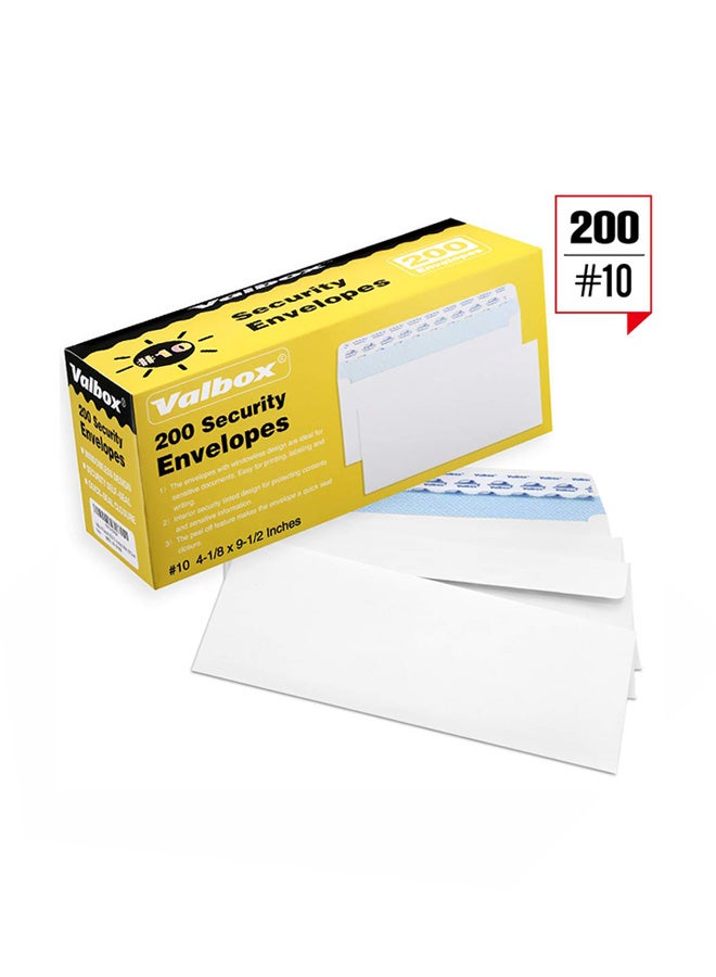 فالبوكس مجموعة من 200 ظرف للأعمال أبيض - Image 1