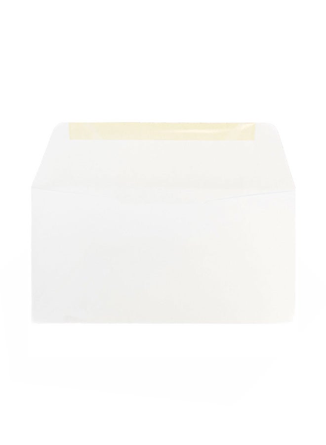 JAM Paper Pack Of 50 Commercial Envelopes With Wallet Flap White  - Image 2