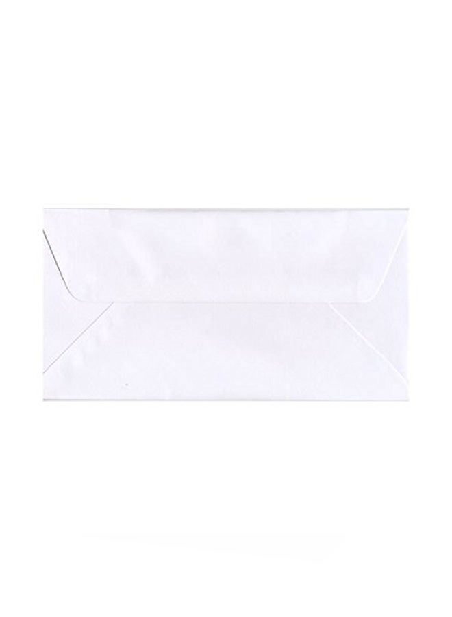 JAM Paper Pack Of 50 Commercial Envelopes With Wallet Flap White  - Image 1