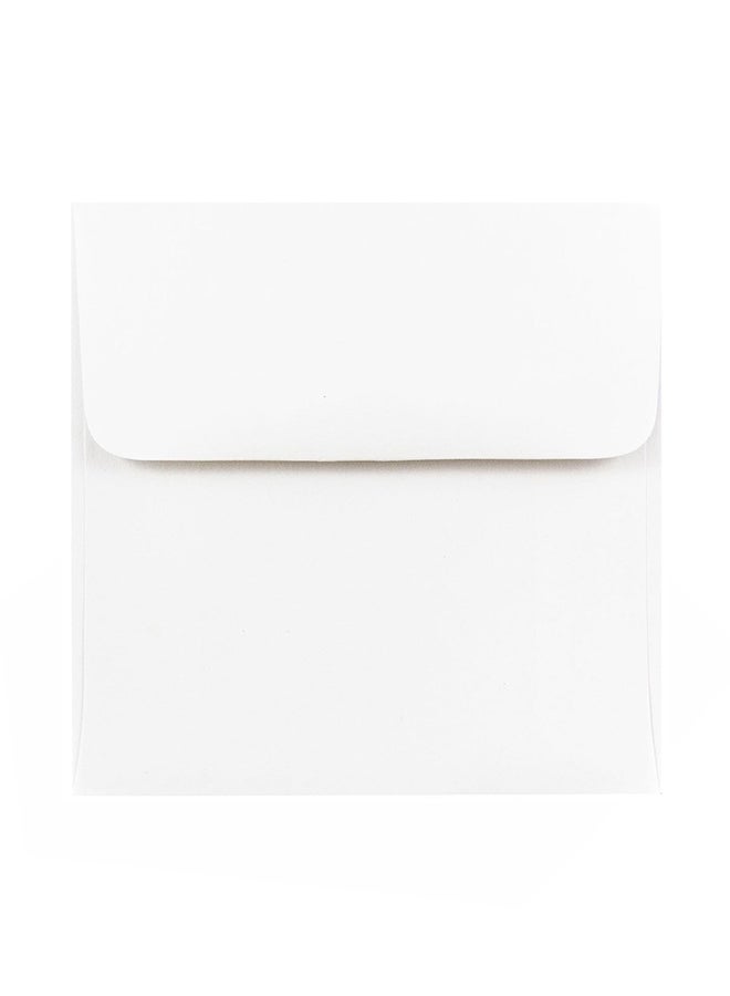 JAM Paper Pack Of 50 Square Invitation Envelopes White  - Image 1