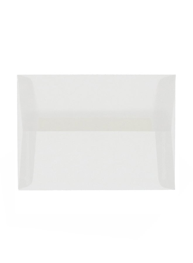 JAM Paper 25- Piece A8 Translucent Vellum Invitation Envelope Set White - Image 1