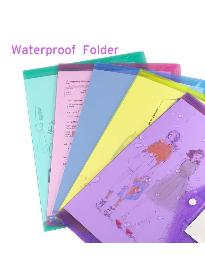 Sooez 10-Piece Plastic Envelopes Conversion File Folder Multicolour  - Image 2