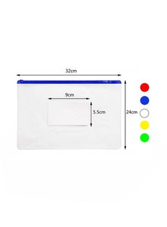 Devbor 40-Piece Poly Zipper Envelopes Conversion File Folder Multicolour  - Image 2