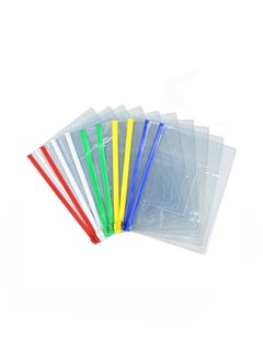 Devbor 40-Piece Poly Zipper Envelopes Conversion File Folder Multicolour  - Image 1