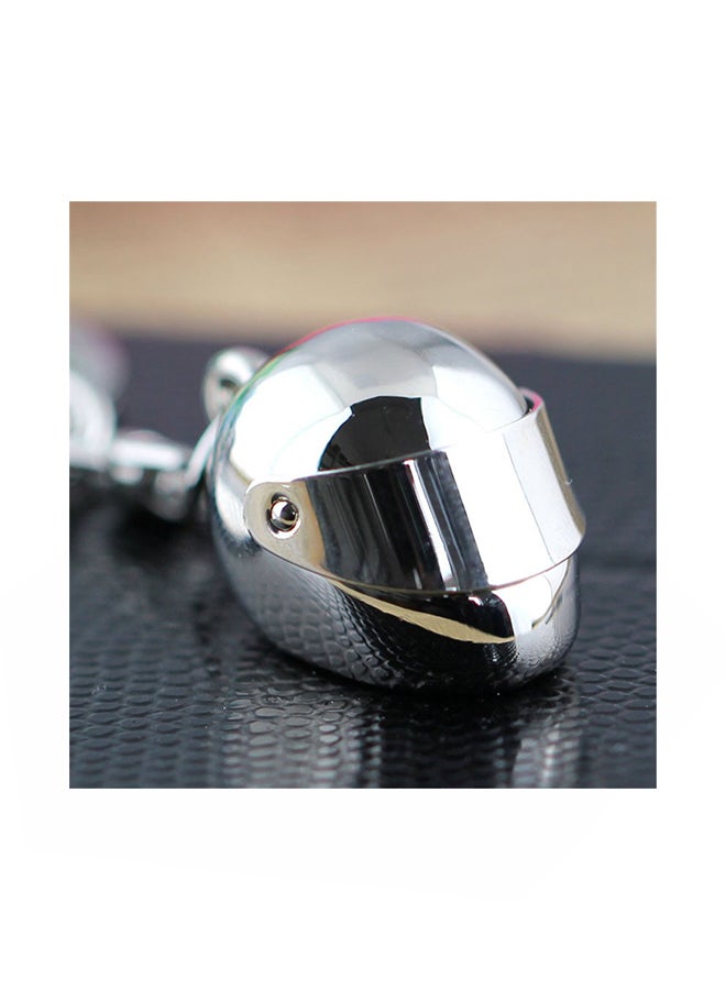 Motorcycle Helmet keychain Silver - v1552973812/N21834941A_2