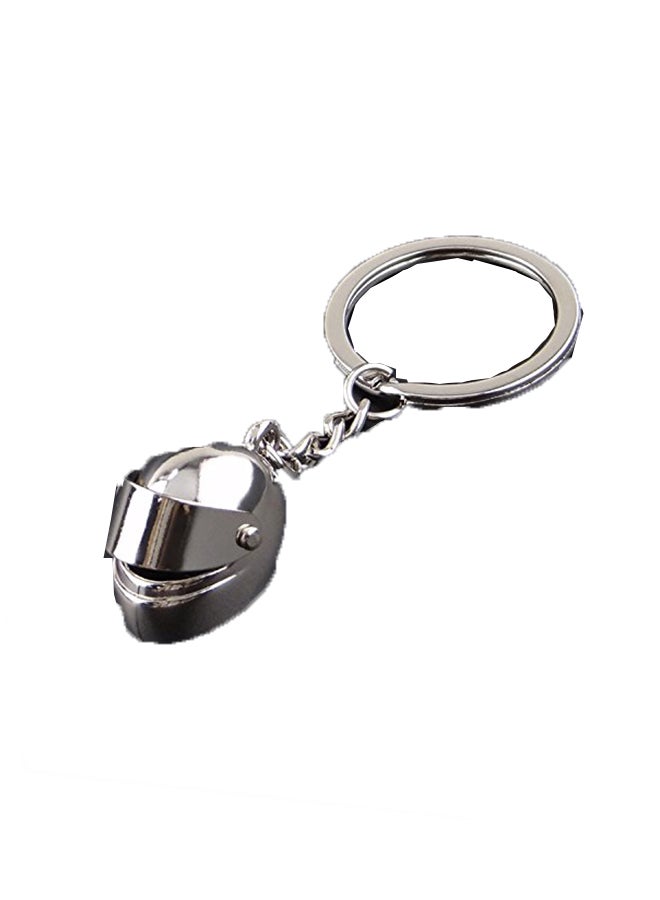 Motorcycle Helmet keychain Silver - v1552973814/N21834941A_1