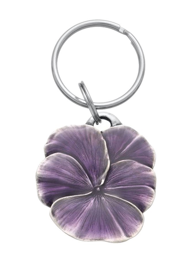Danforth - Pansy keychain Purple - Image 1