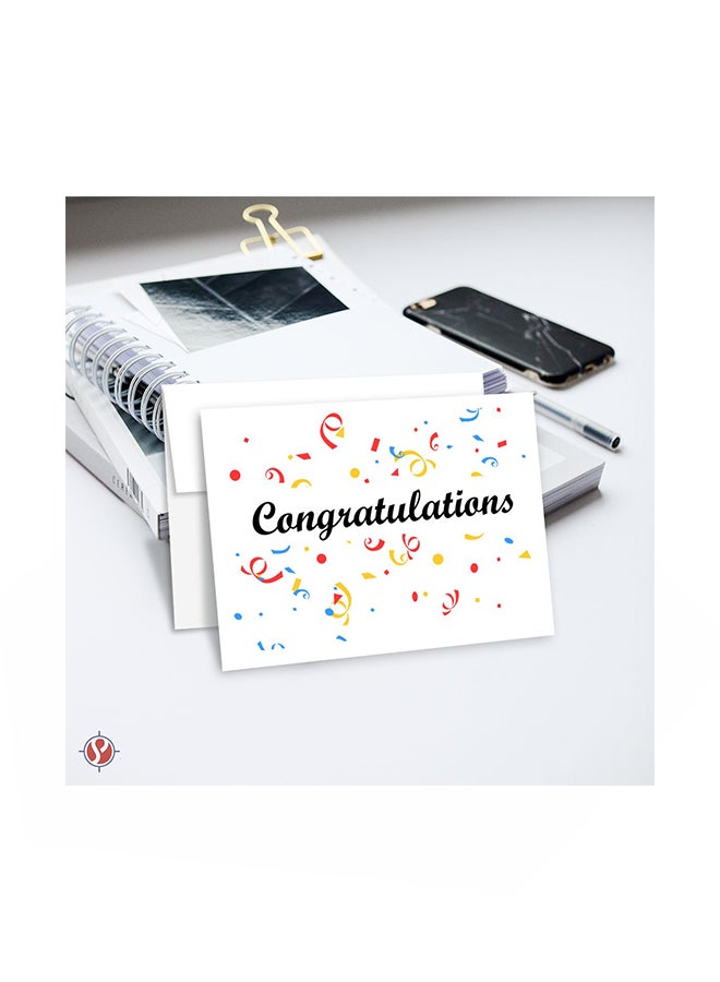 S Superfine Printing Pack Of 50 Heavy Blank Note Card White - Image 2