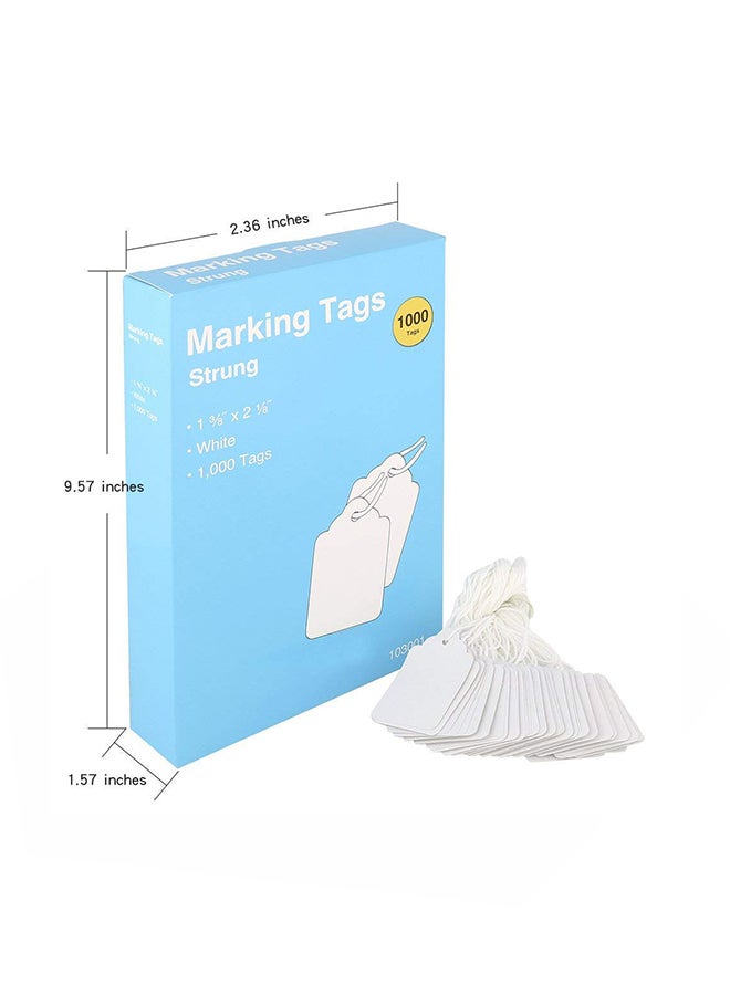 Brothersbox - 1000-Piece Strung Marking Tag White - Image 1