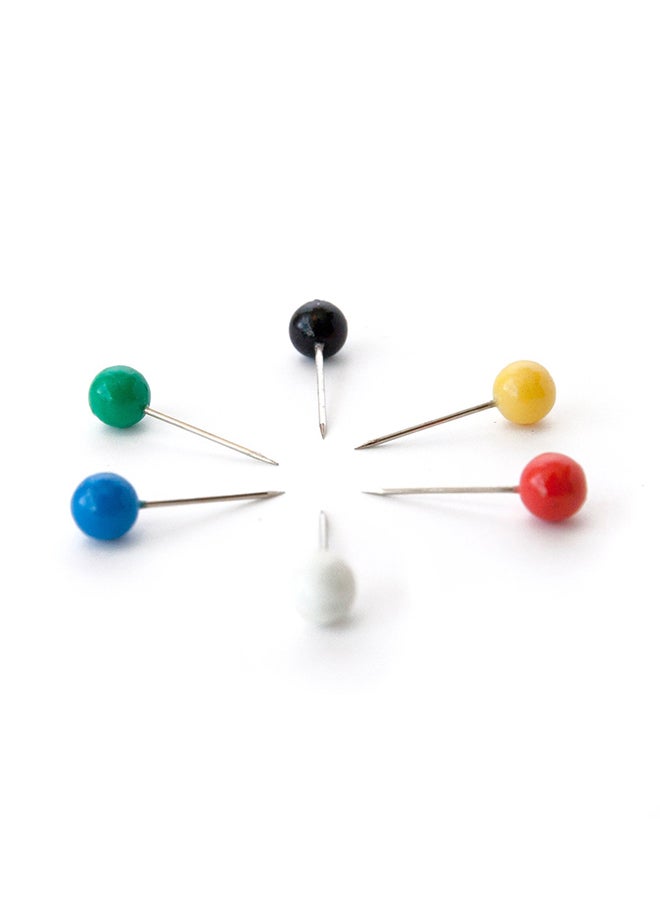 U Brands 100-Piece Map Push Pin Multicolour  - Image 2