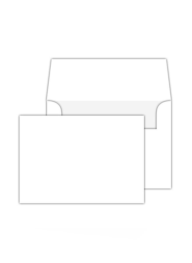 S Superfine Printing Pack Of 50 Heavy Blank Note Card White - Image 1