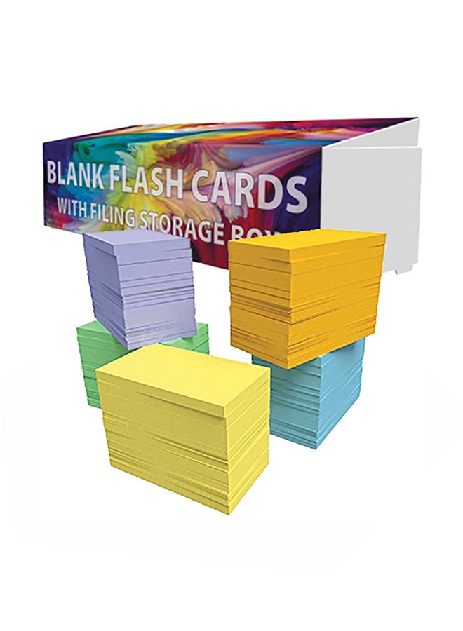 DEBRADALE DESIGNS - 1000-Piece Blank Flash Card With filling storage box Multicolour - Image 1
