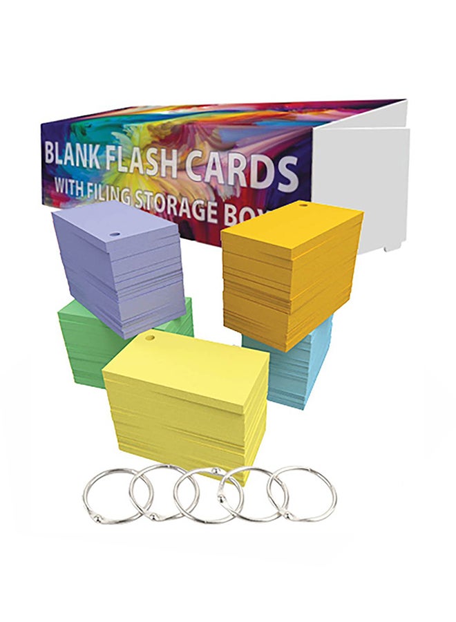 DEBRADALE DESIGNS 1000-Piece Blank Flash Card With filling storage box - Image 1