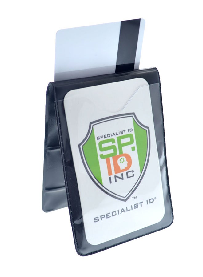 Specialist ID 5-Piece Two Sided Fold Over Belt Badge Holder Black  - Image 1