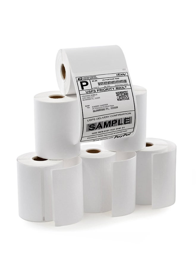 سي جيه باك 6-Piece roll Postage Shipping Label White - Image 1