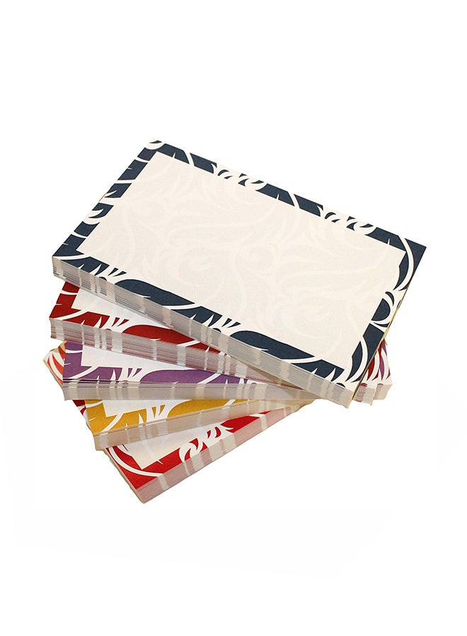 DEBRADALE DESIGNS 200-Piece Paisley Border Unruled Index Card Multicolour - Image 2