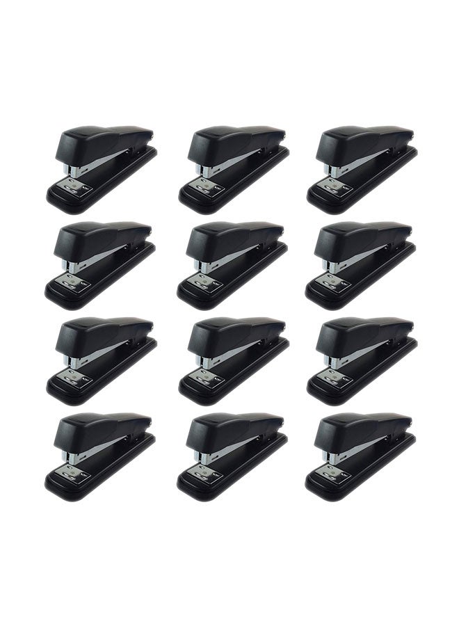 Clipco Pack Of 12 Stapler With Staple Black  - Image 1