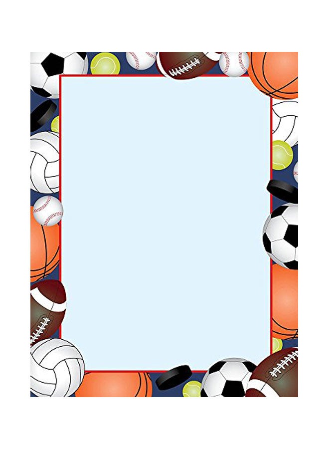 Team Sports Letterhead Multicolour