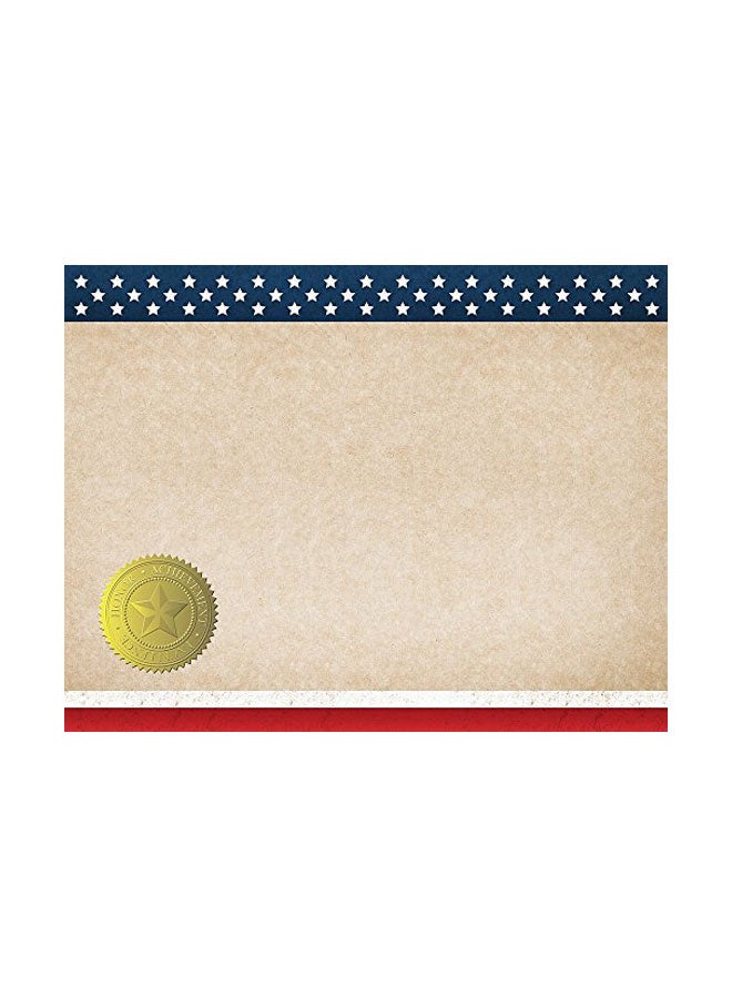 Patriotic Certificate Multicolour