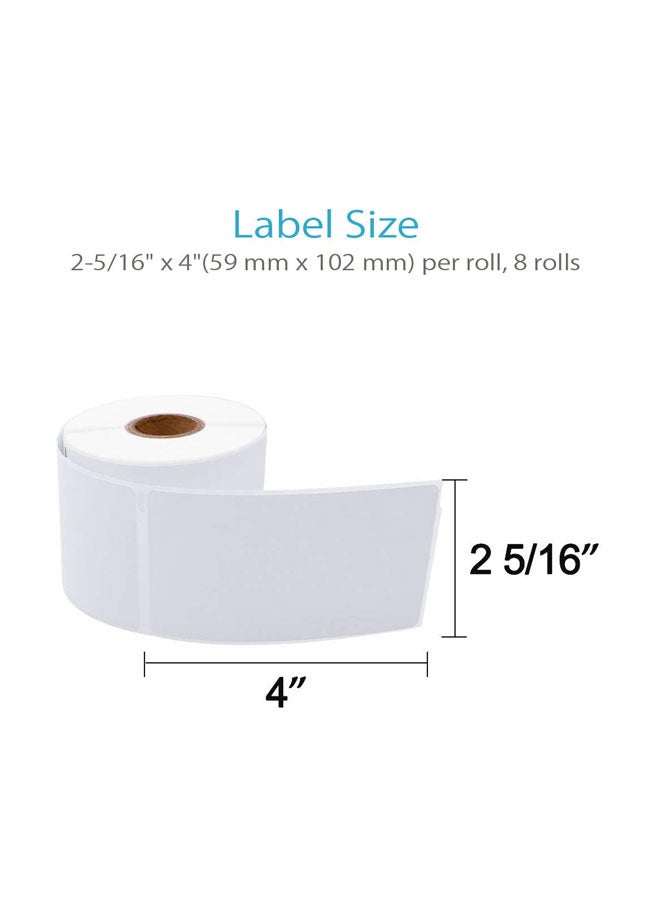 COLORWING Set of 8 Roll Shipping Labels White - Image 2