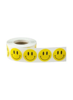 InStockLabels.com 500-Piece Smiley Face Sticker Yellow  - Image 2