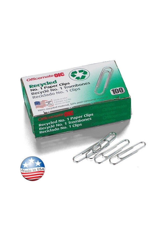 أوفيس ميت طقم صناديق مشابك ورق من 10 قطع فضي - Image 2