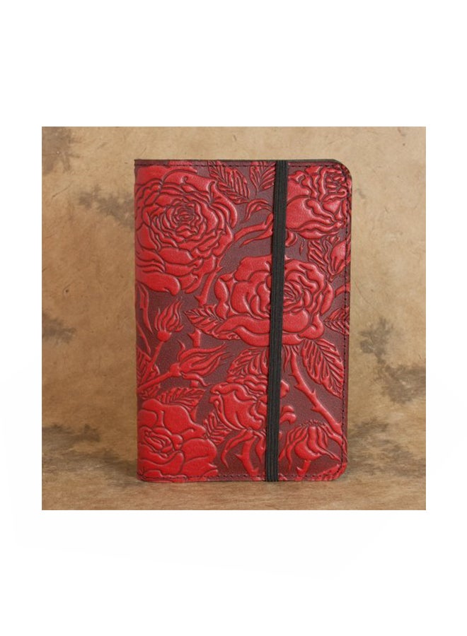 Oberon Design - Wild Rose Pocket Notebook Cover Red - Image 1
