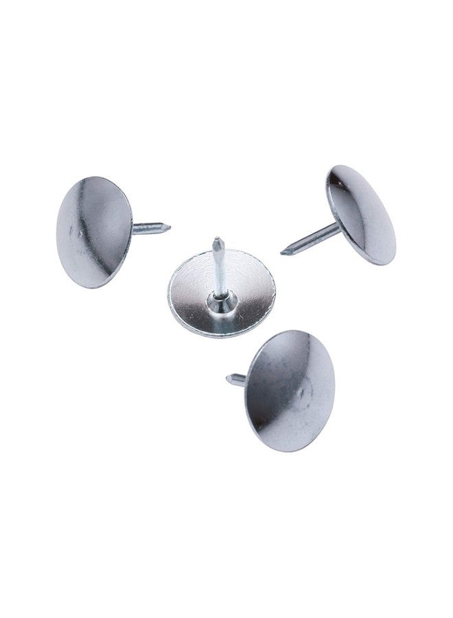 أوفيس ميت مجموعة مكونة من 1000 دبوس برأس حاد تثبت باستخدام الإبهام مصنوع من الستيل من OIC فضي - Image 1