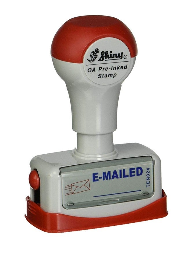 Shiny e-Mailed Title Stamp White/Red - Image 1