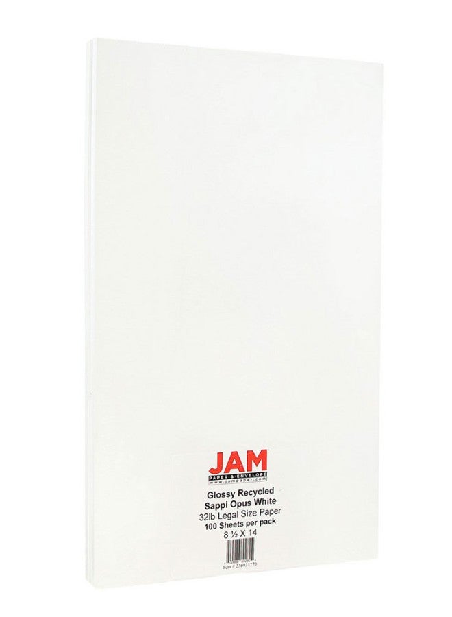 JAM Paper - 100-Sheet Glossy Legal Paper - Image 1