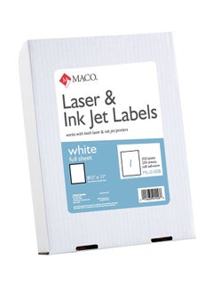 Maco Laser And Ink Jet Label White  - Image 1