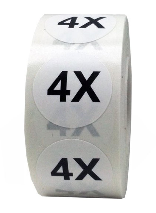 Retail Clothing 4x Size Label Sticker White - v1552974160/N21836213A_1