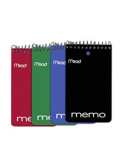 Mead Pack Of 12 Memo Book Multicolour 